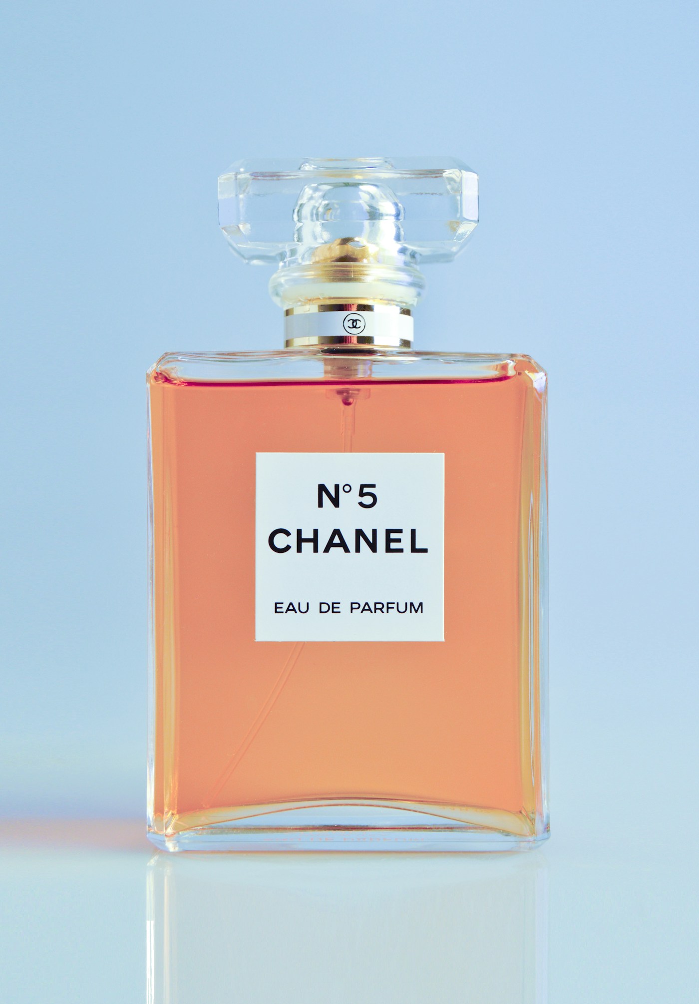 A perfume bottle illustrating where your own product would go
